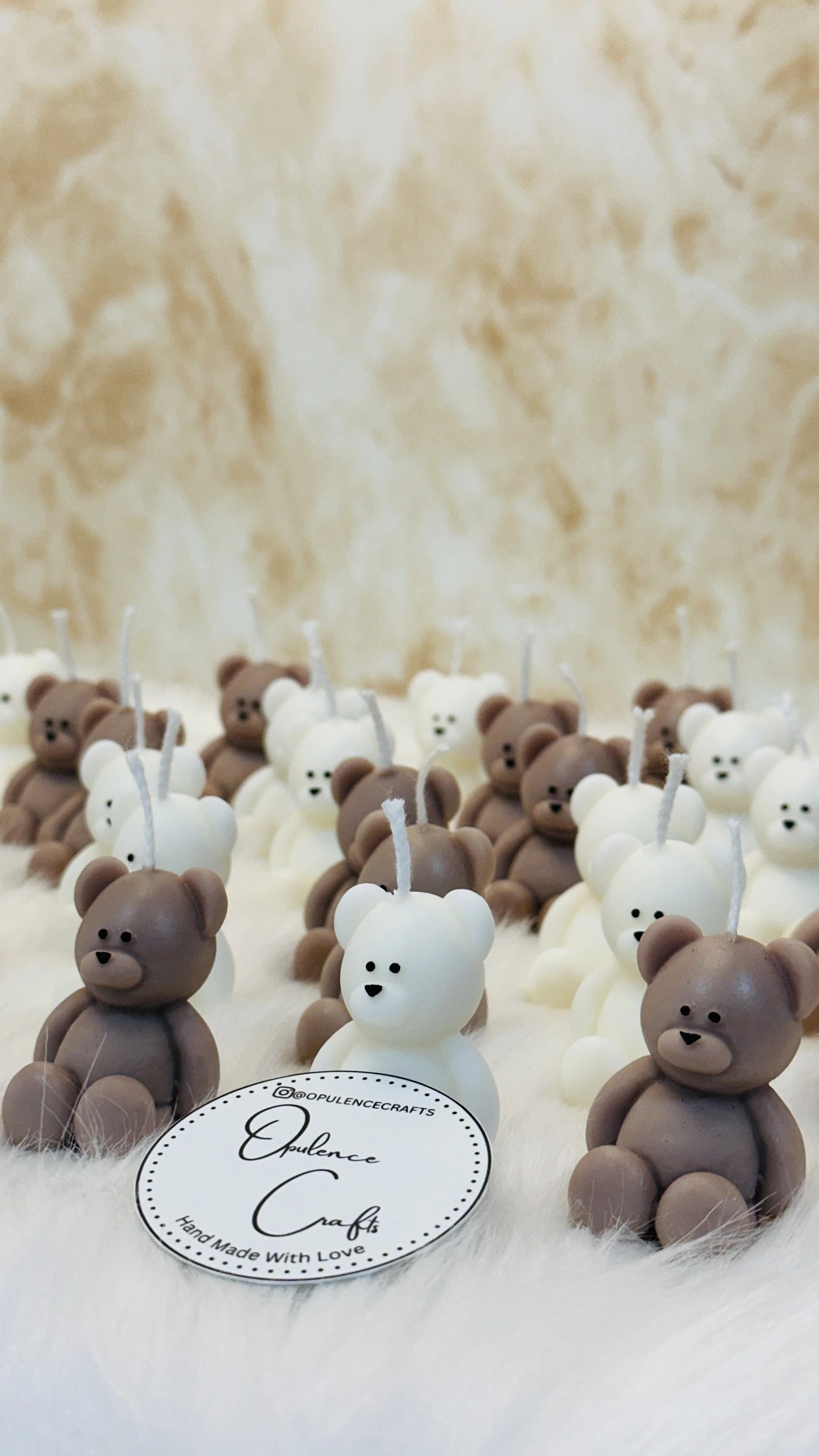 Baby Shower Teddy Candle